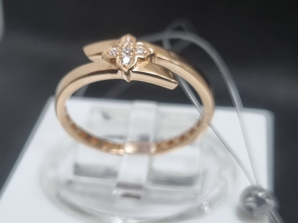 КОЛЬЦО С КАМНЯМИ (Au 585)