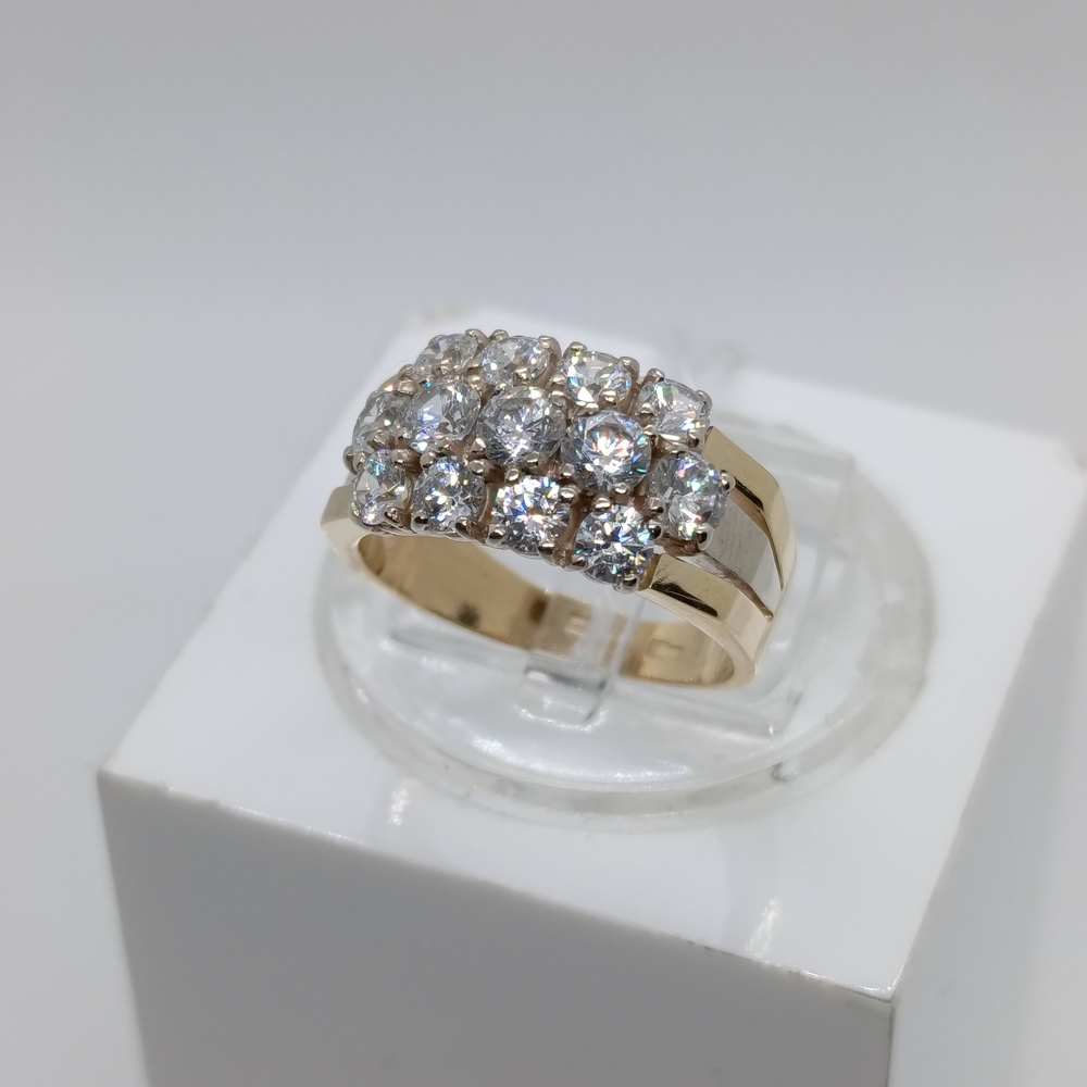 КОЛКМИ585 КОЛЬЦО С КАМНЯМИ (Au 585)