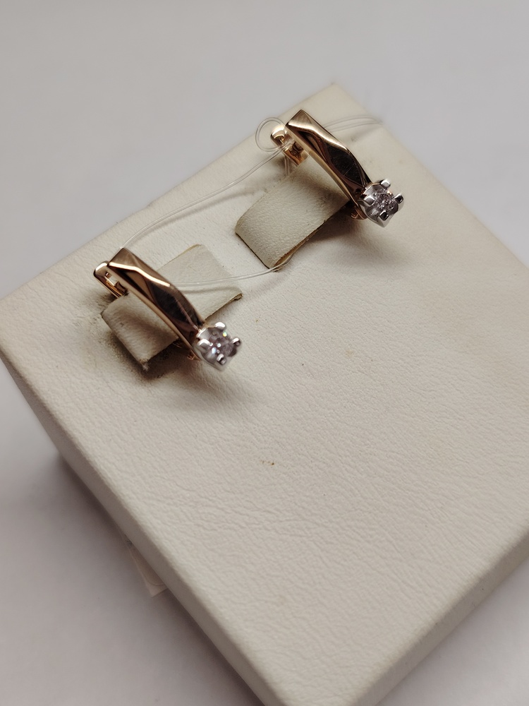 СЕРЬГИ С КАМНЕМ (Au 585)