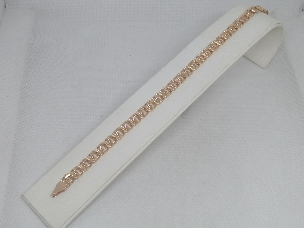 БРАСЛЕТ ПУСТОТЕЛЫЙ Бисмарк (Au 585)