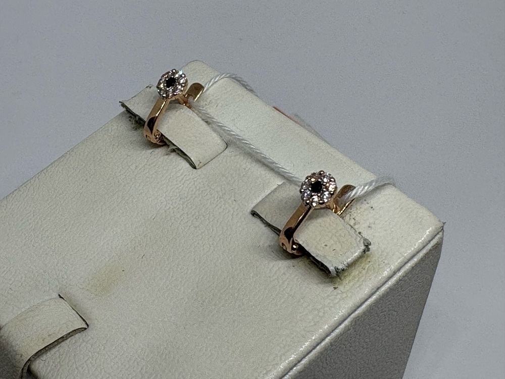 СКМИ585 СЕРЬГИ С КАМНЯМИ (Au 585)