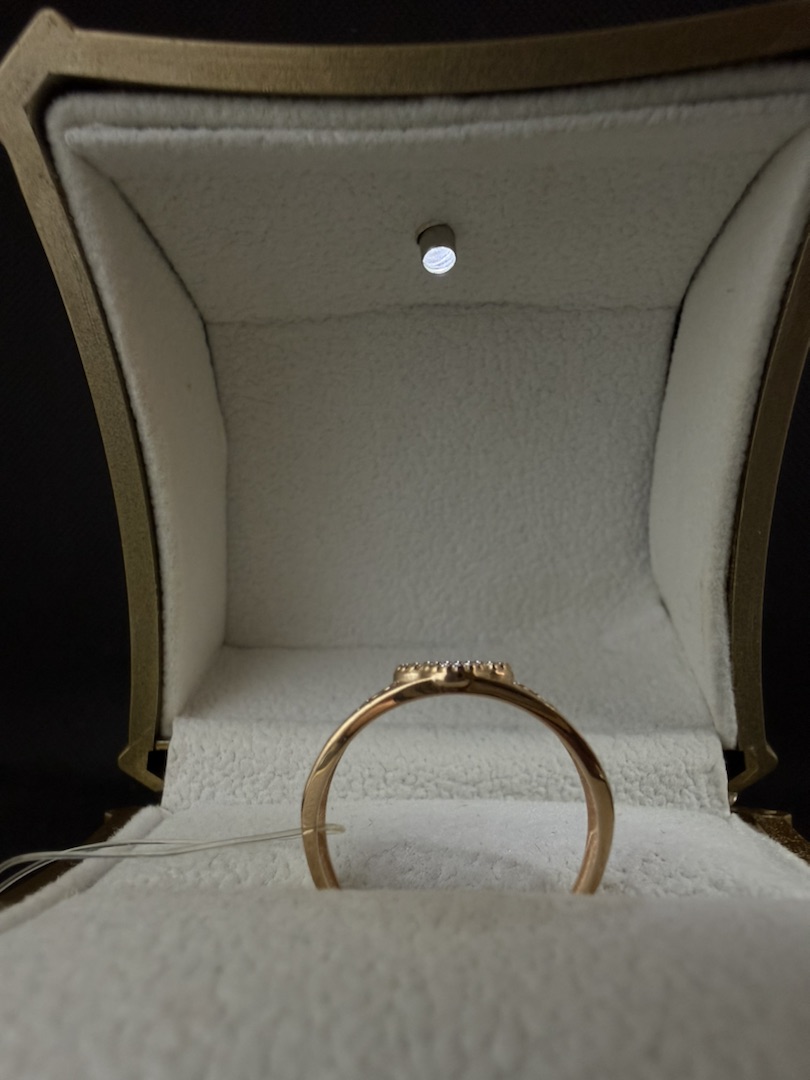 КОЛЬЦО С КАМНЯМИ (Au 585)