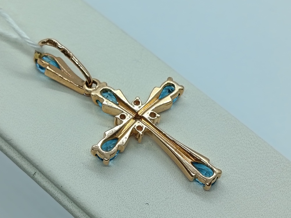 ПОДКМИ585 ПОДВЕСКА С КАМНЯМИ (Au 585)