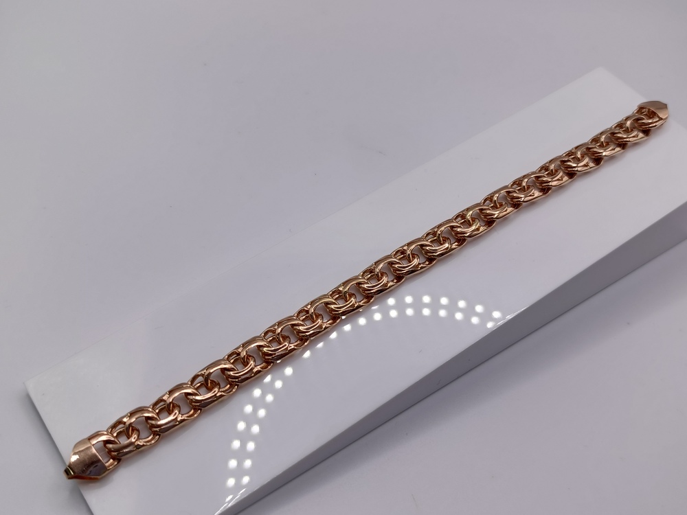 БЛБ585 БРАСЛЕТ ПОЛНОВЕСНЫЙ Бисмарк (Au 585)