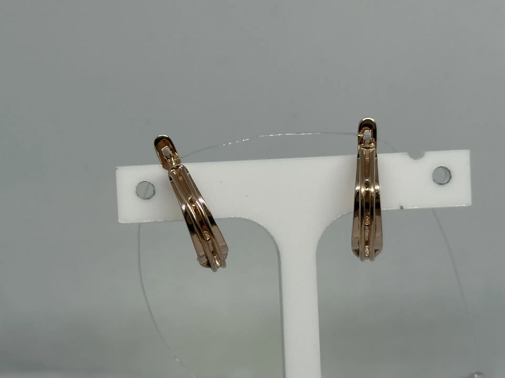 СЕРЬГИ БЕЗ КАМНЯ (Au 585)