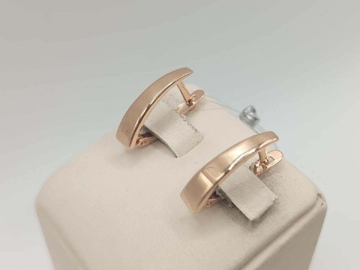 СЕРЬГИ БЕЗ КАМНЯ (Au 585)