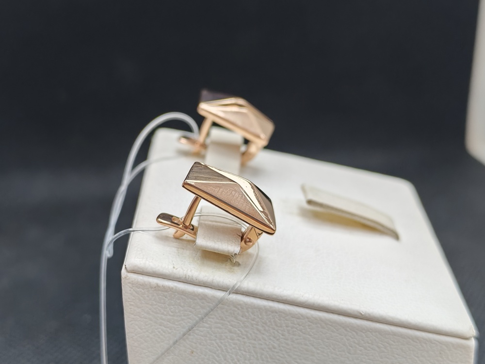 СЕРЬГИ БЕЗ КАМНЯ (Au 585)