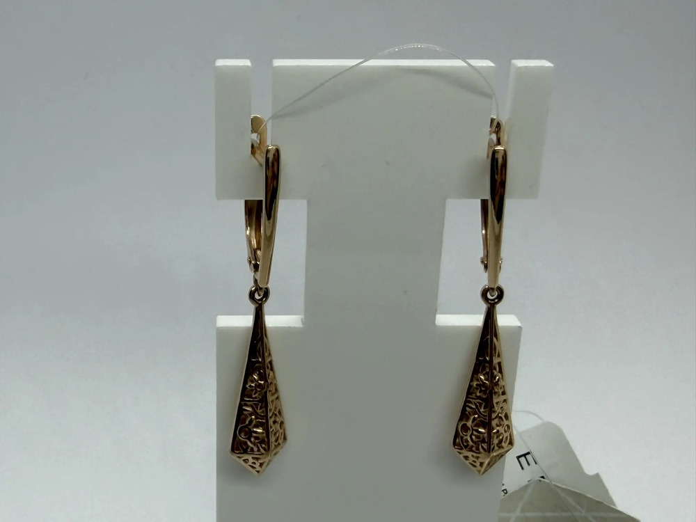 СЕРЬГИ БЕЗ КАМНЯ (Au 585)