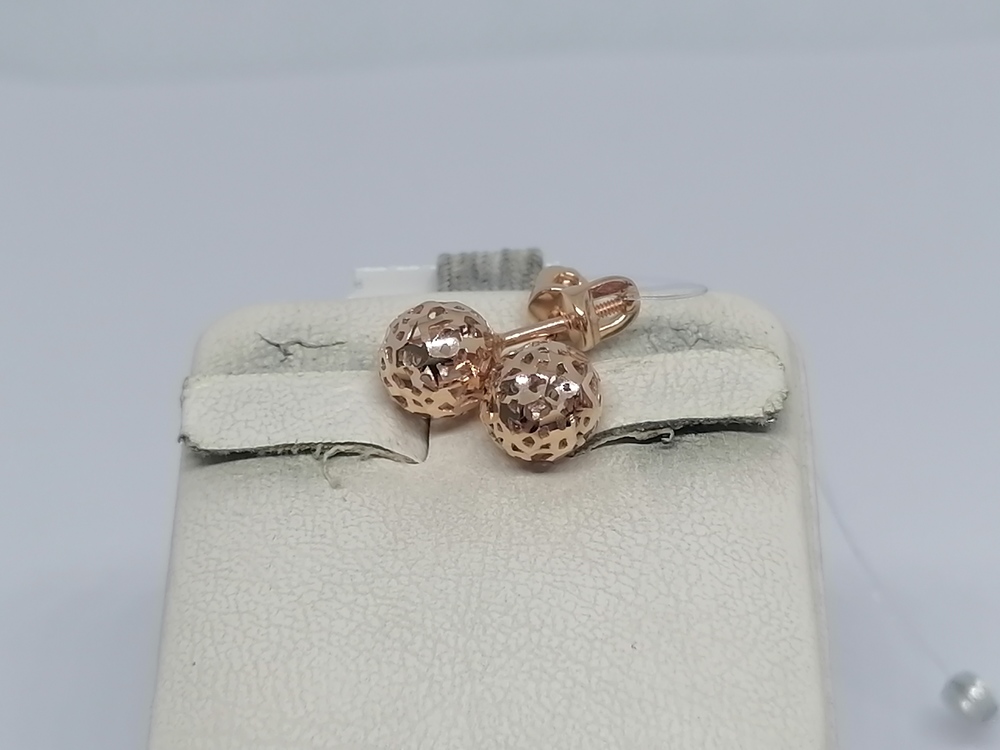 СЕРЬГИ ПУСЕТЫ без камня (Au 585)