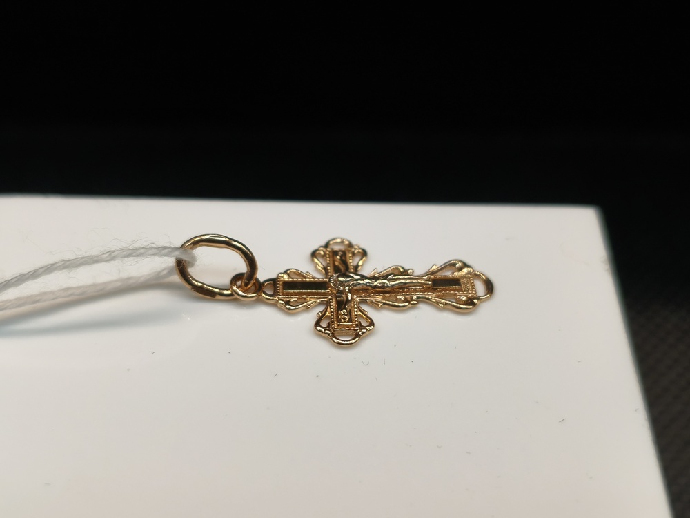 ПОДВЕСКА КРЕСТ БЕЗ КАМНЯ (Au 585)