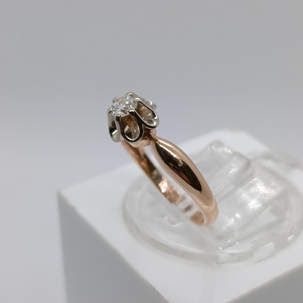 КОЛЬЦО БРИЛЛИАНТ Au 585