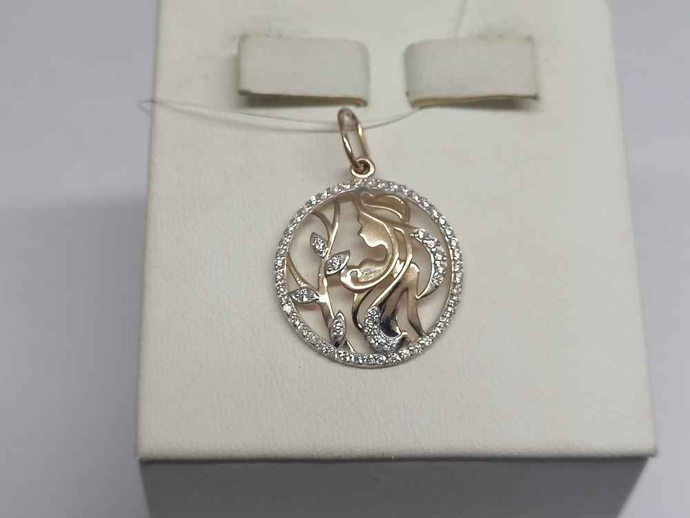 ПОДВЕСКА ЗНАК ЗОДИАКА ДЕВА (Au 585)