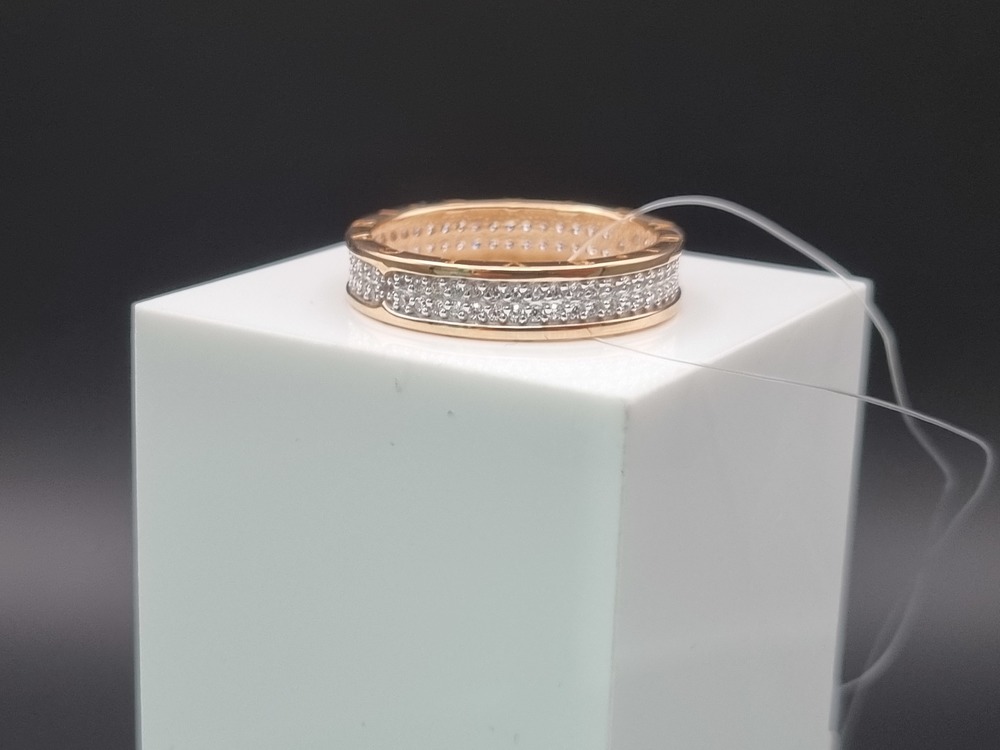 КОЛЬЦО С КАМНЯМИ (Au 585)