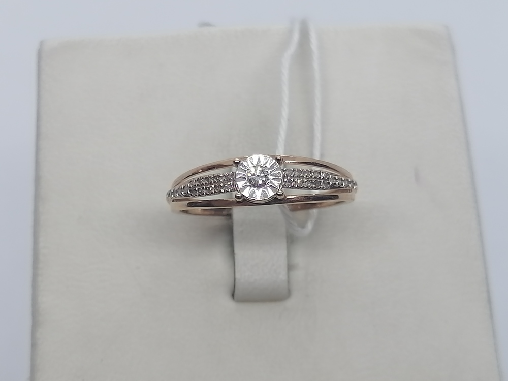 КОЛЬЦО БРИЛЛИАНТ Au 585