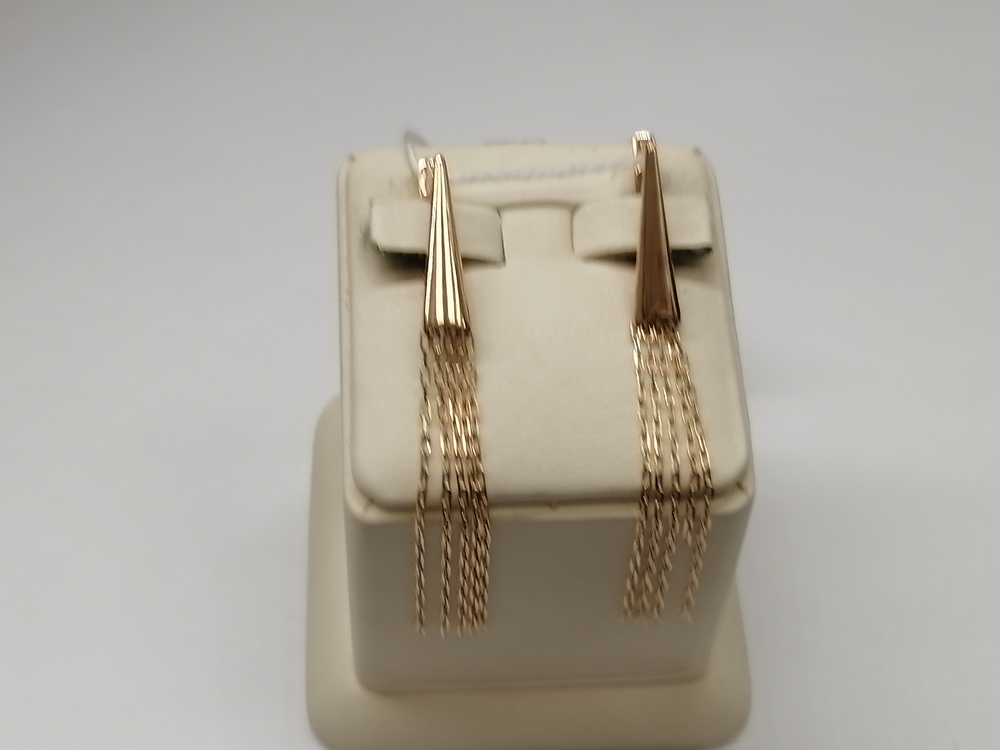 СЕРЬГИ БЕЗ КАМНЯ (Au 585)