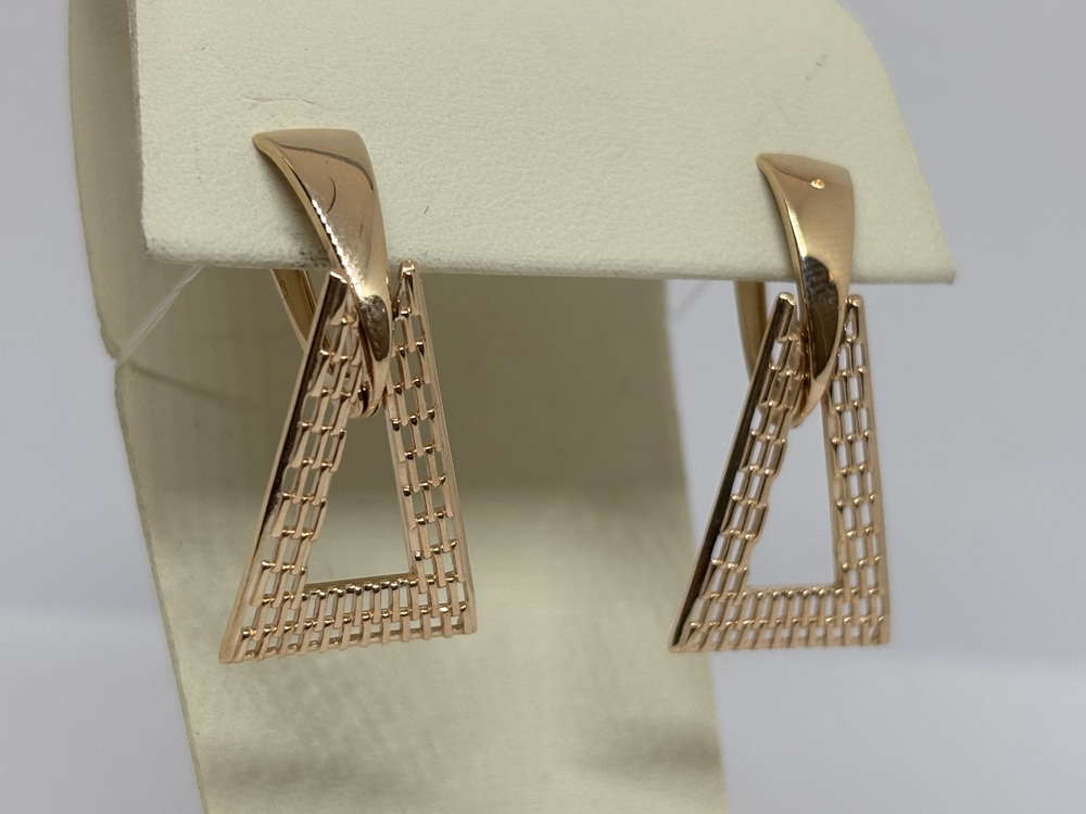 СЕРЬГИ БЕЗ КАМНЯ (Au 585)