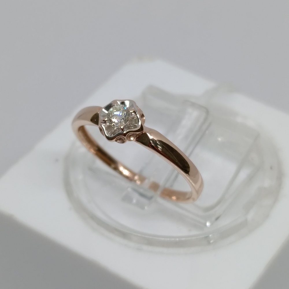 КОЛЬЦО БРИЛЛИАНТ Au 585