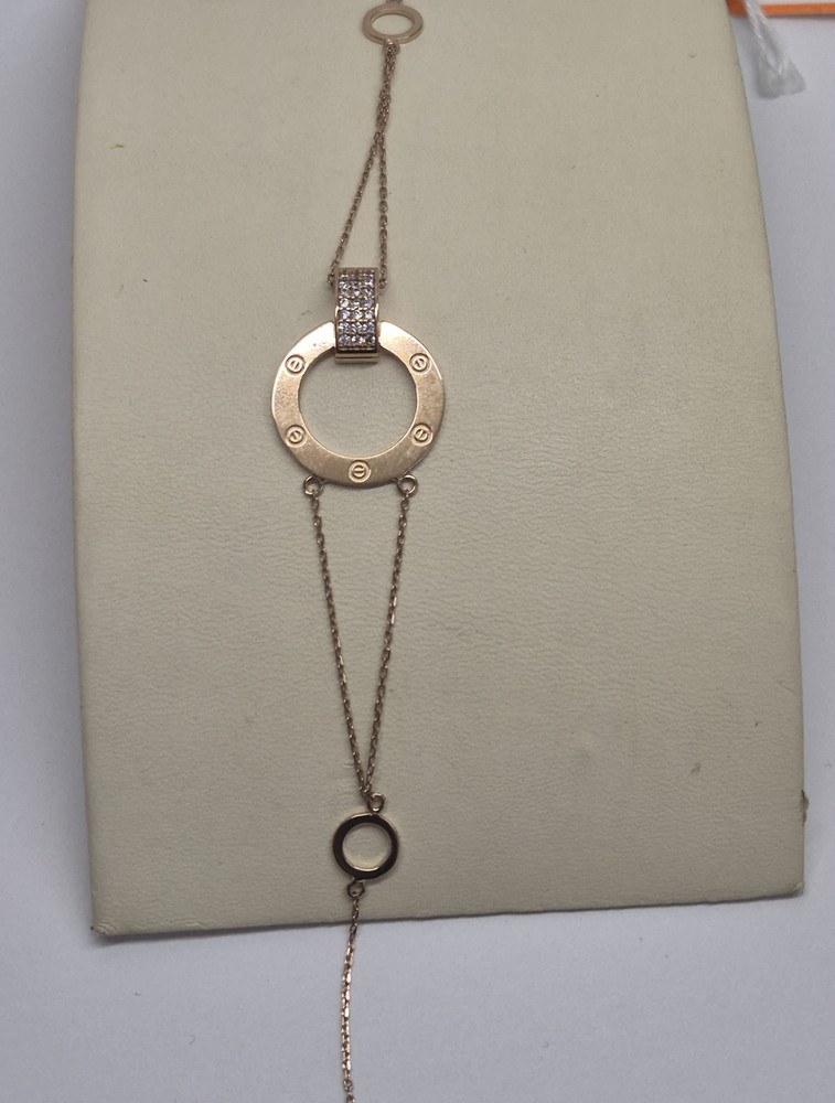 Б585 БРАСЛЕТ С КАМНЯМИ (Au 585)