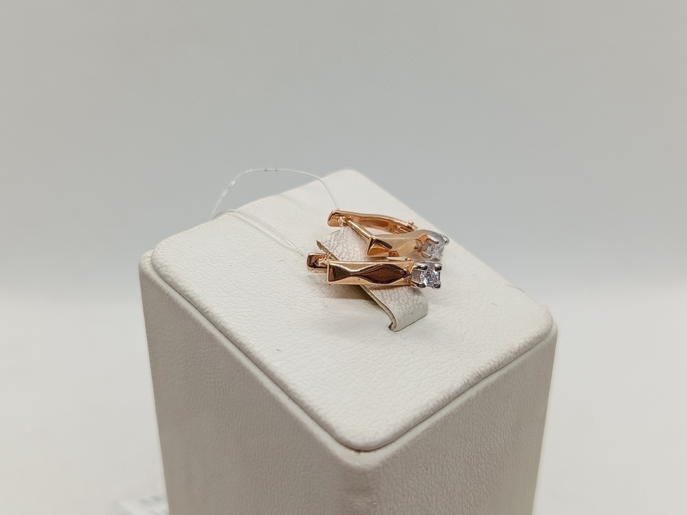 СЕРЬГИ С КАМНЕМ (Au 585)