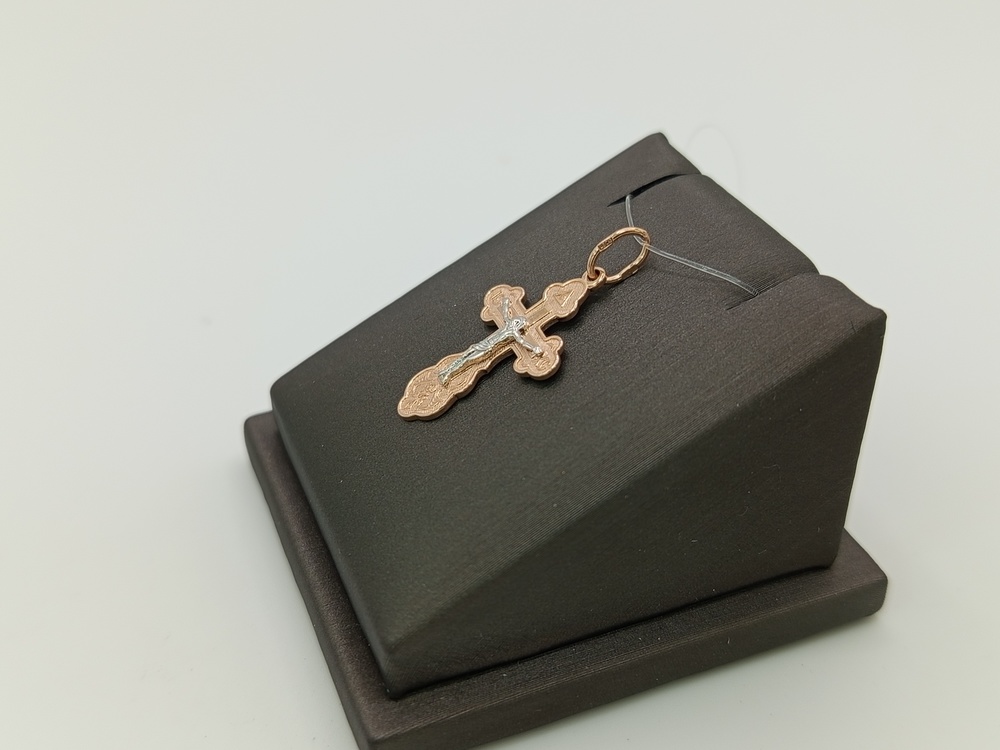 ПОДВЕСКА КРЕСТ без камня (Au 585)