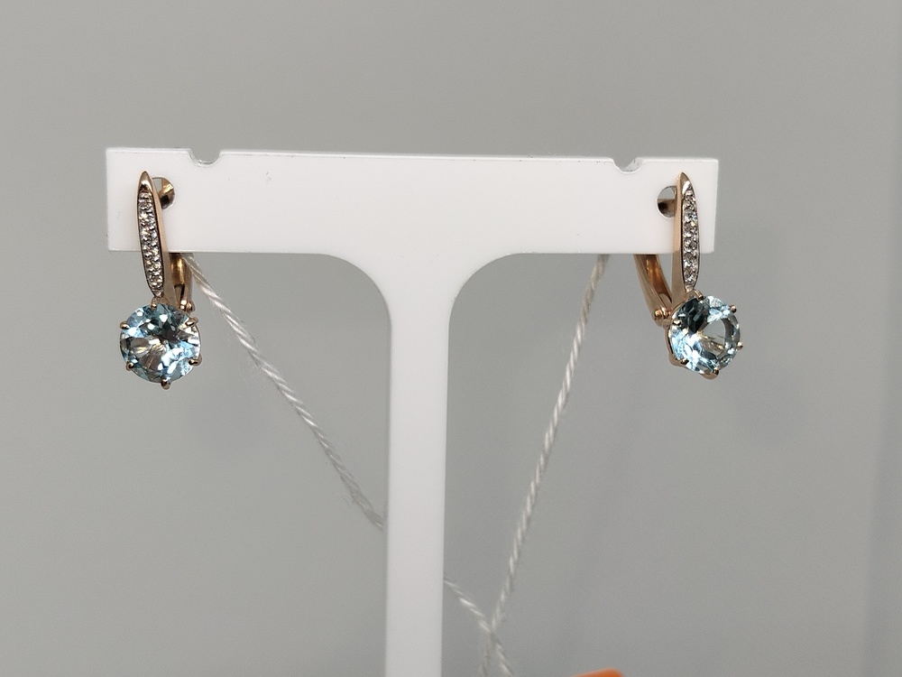 СЕРЬГИ С КАМНЯМИ (Au 585)