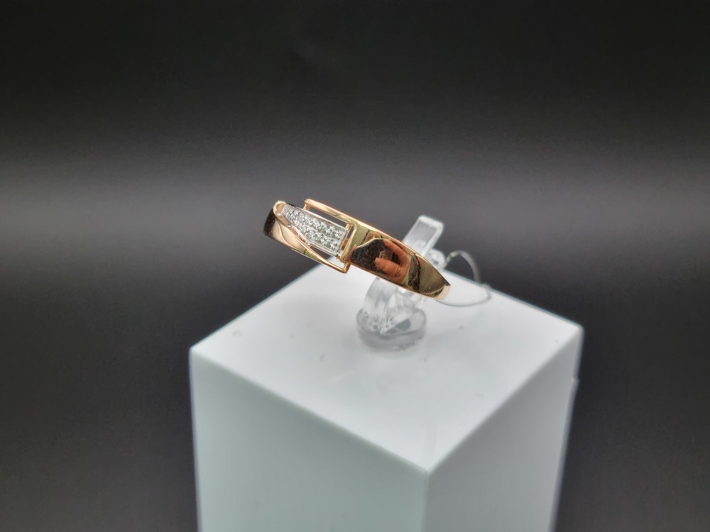 КОЛЬЦО С КАМНЯМИ (Au 585)