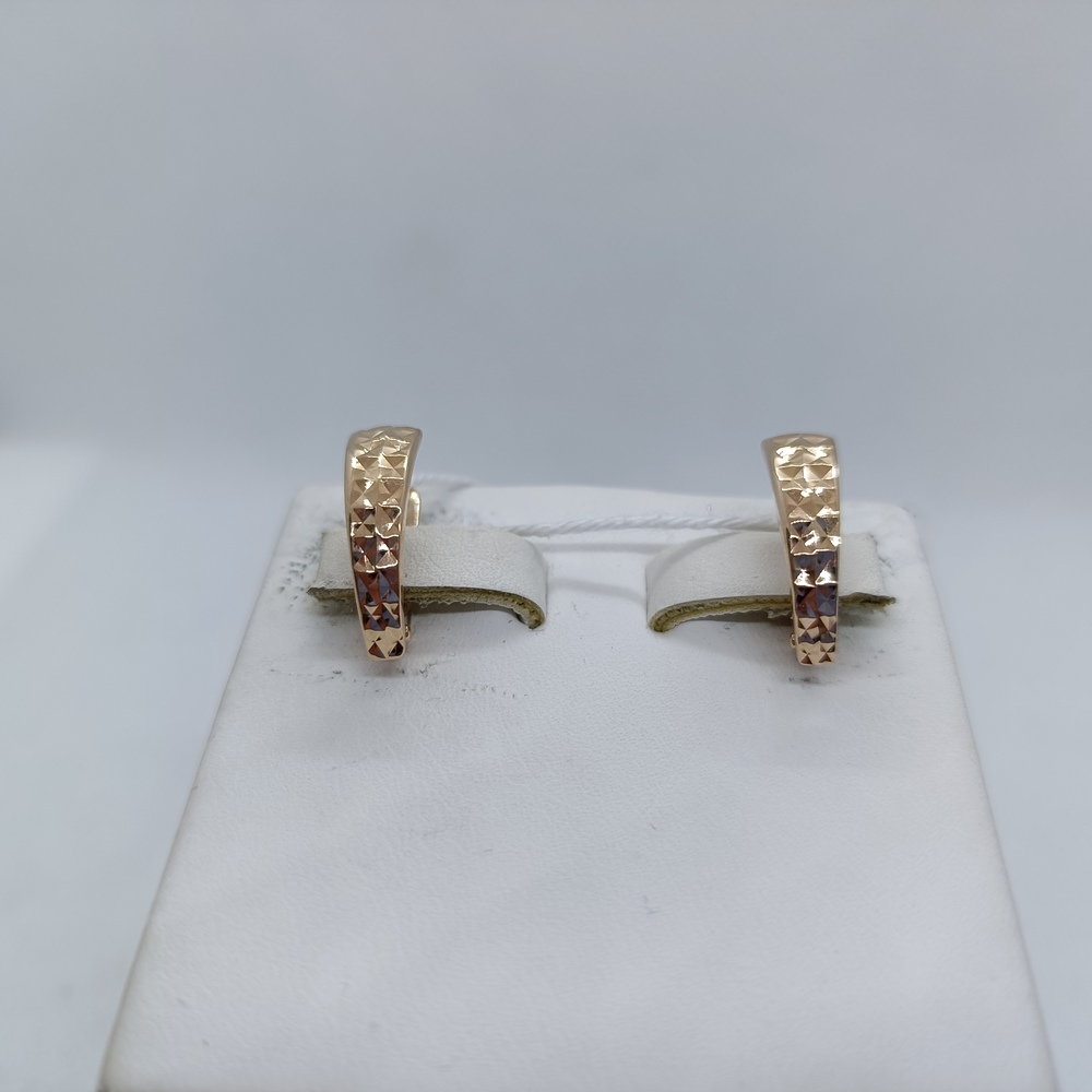 СБКМ585 СЕРЬГИ БЕЗ КАМНЯ (Au 585)