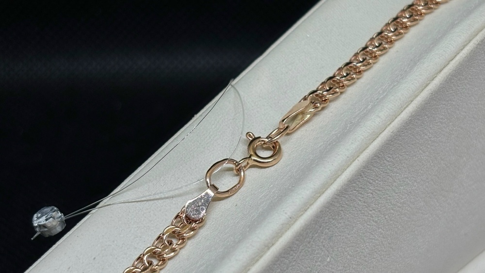 ЦЕПЬ ПУСТОТЕЛАЯ Бисмарк (Au 585)