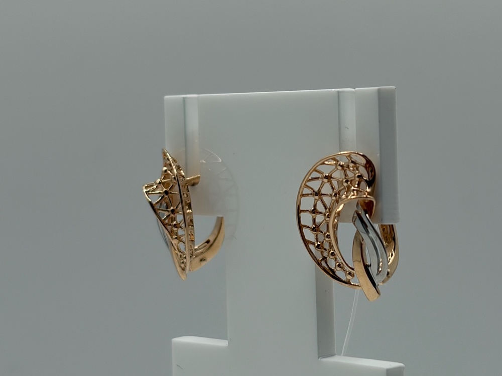 СЕРЬГИ БЕЗ КАМНЯ (Au 585)