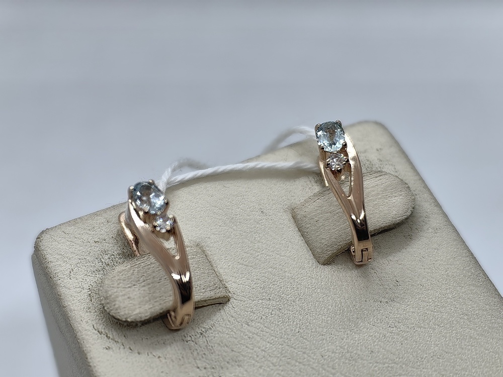 СЕРЬГИ С КАМНЯМИ (Au 585)