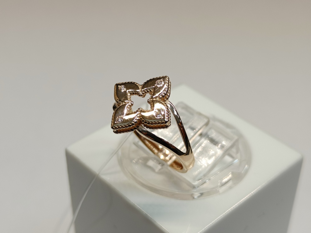 КОЛЬЦО С КАМНЯМИ (Au 585)