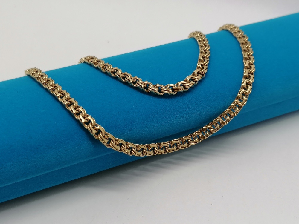 ЦЕПЬ ПОЛНОВЕСНАЯ Бисмарк (Au 585)