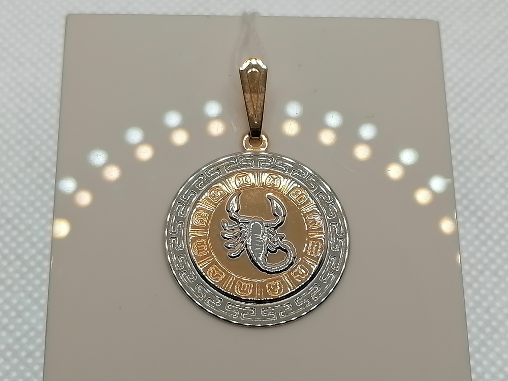 ПОДВЕСКА ЗНАК ЗОДИАКА СКОРПИОН (Au 585)
