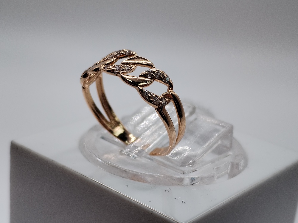 КОЛКМИ585 КОЛЬЦО С КАМНЯМИ (Au 585)