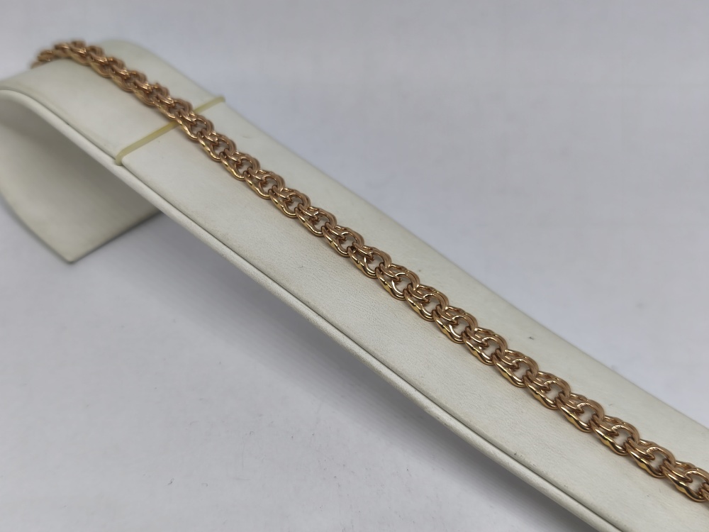 БЛБ585 БРАСЛЕТ ПОЛНОВЕСНЫЙ Бисмарк (Au 585)