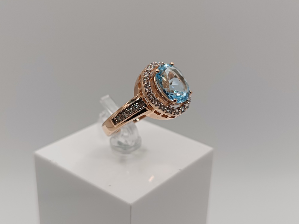 КОЛКМИ585 КОЛЬЦО С КАМНЯМИ (Au 585)