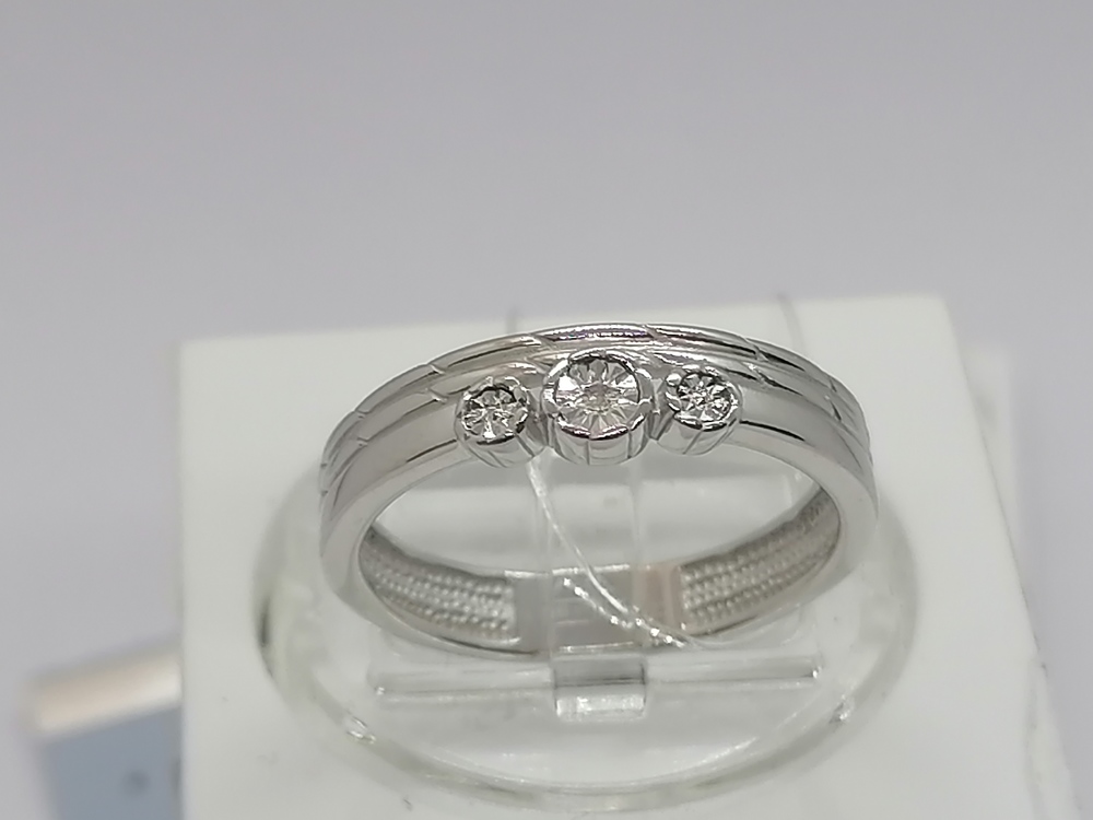 КОЛЬЦО БРИЛЛИАНТ (Ag 925)