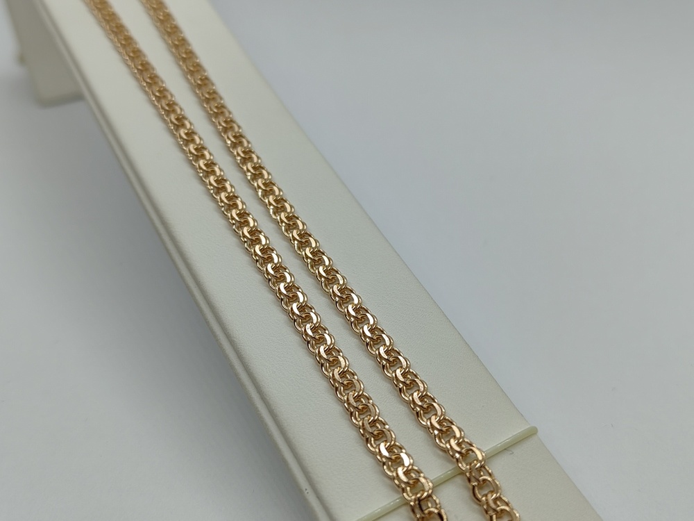 8060200-45 ЦЕПЬ ПОЛНОВЕСНАЯ Бисмарк (Au 585)