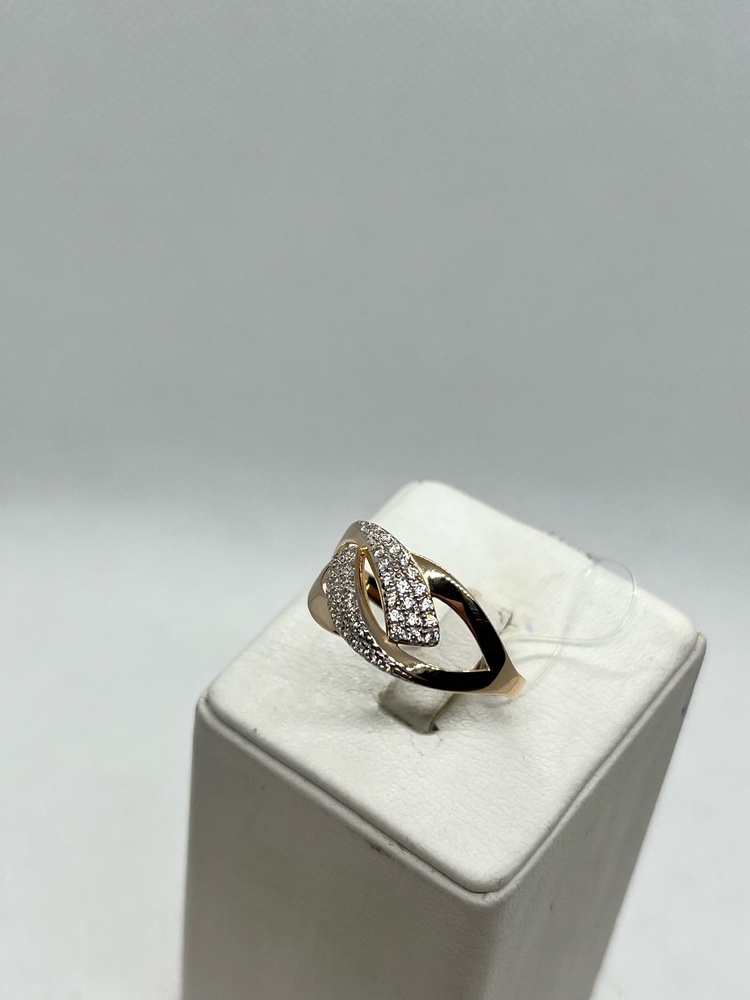 КОЛЬЦО С КАМНЯМИ (Au 585)