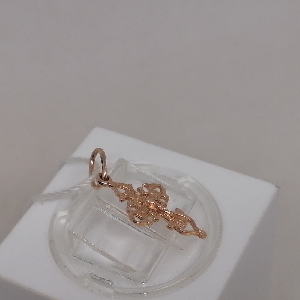 ПОДВЕСКА КРЕСТ БЕЗ КАМНЯ (Au 585)