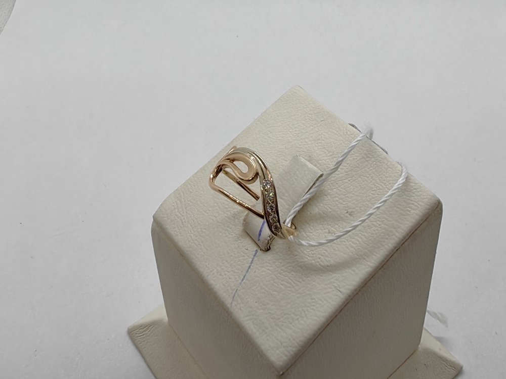 КОЛЬЦО С КАМНЯМИ (Au 585)