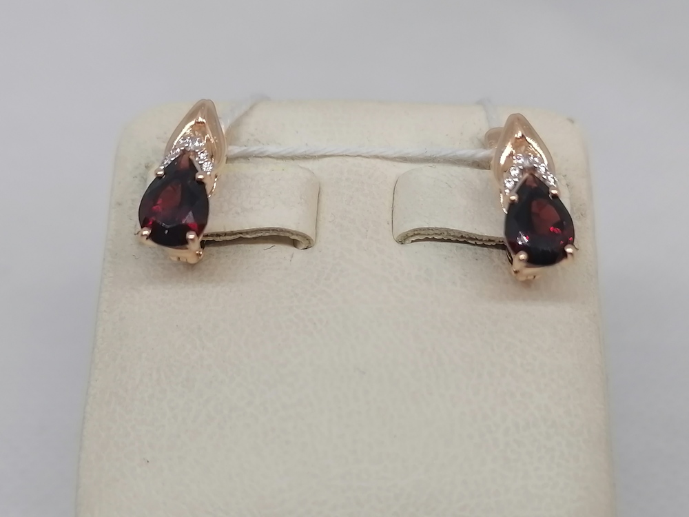 СЕРЬГИ С КАМНЯМИ (Au 585)