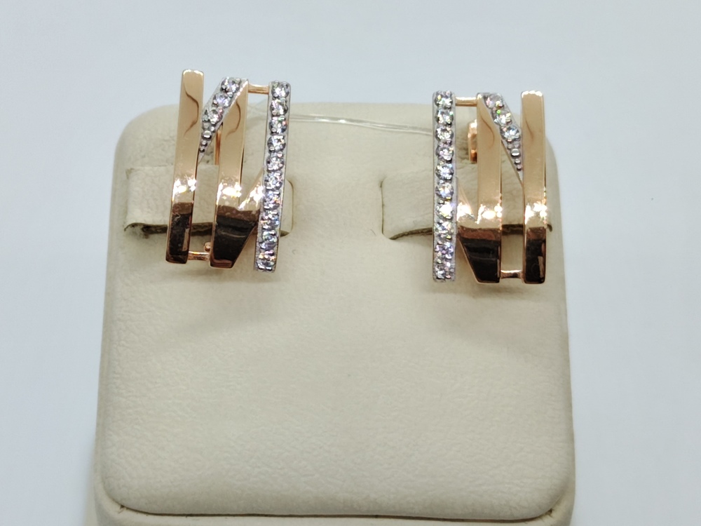 СЕРЬГИ С КАМНЯМИ (Au 585)