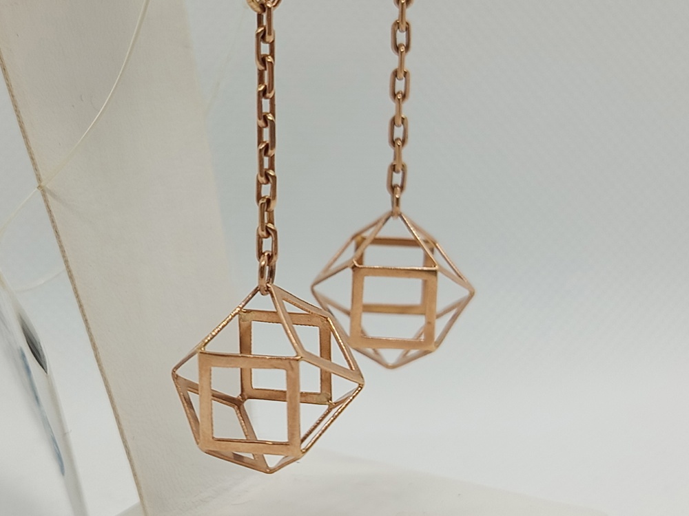 02340 СЕРЬГИ БЕЗ КАМНЯ (Au 585)