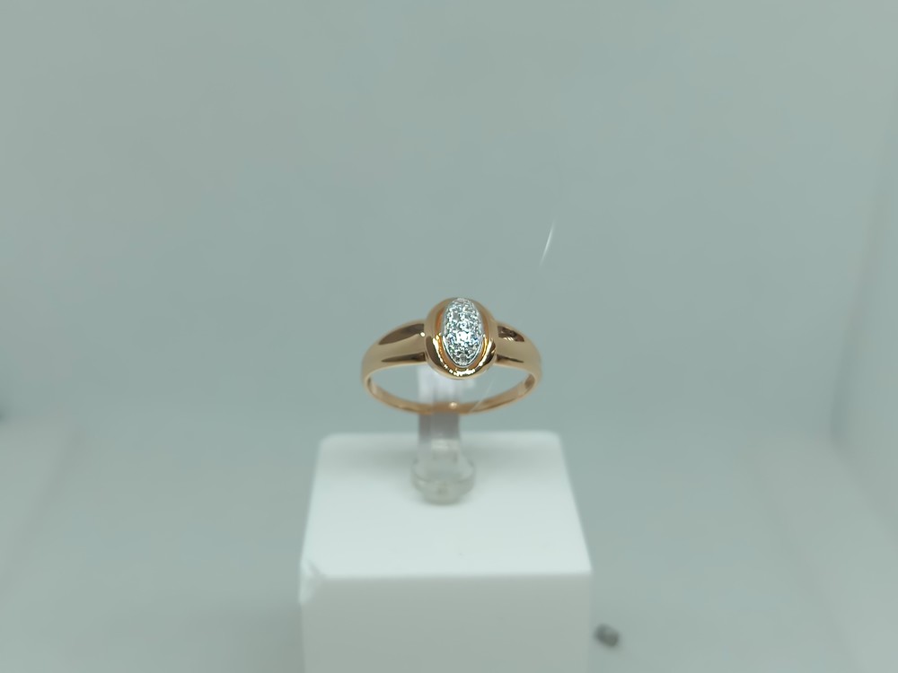 КОЛЬЦО С КАМНЯМИ (Au 585)