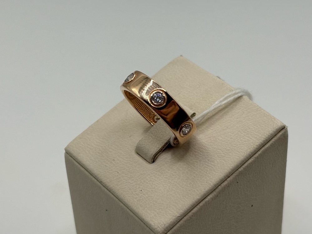 КОЛКМИ585 КОЛЬЦО С КАМНЯМИ (Au 585)