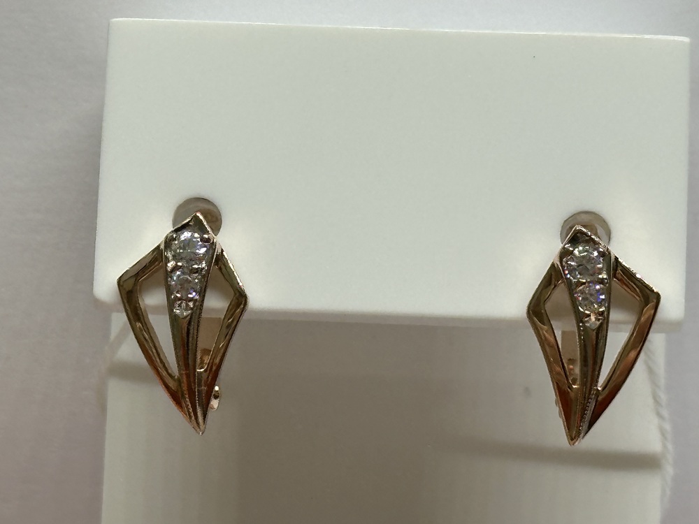 СЕРЬГИ С КАМНЯМИ (Au 585)