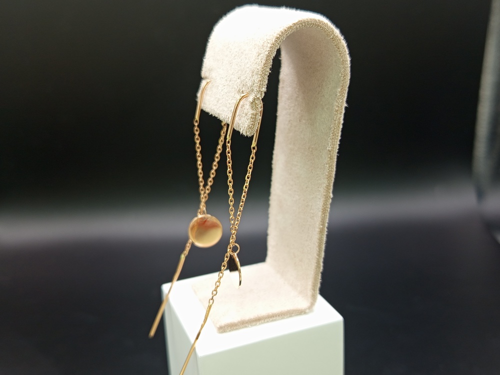 СЕРЬГИ ПРОДЕВКИ без камня (Au 585)