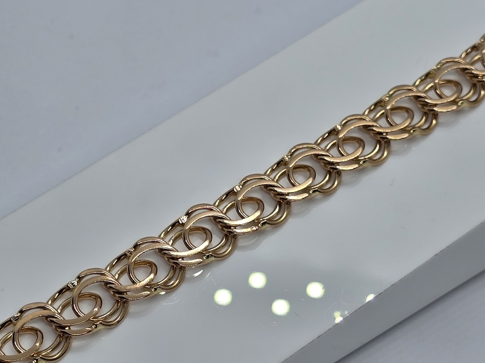 БРАСЛЕТ ПОЛНОВЕСНЫЙ Бисмарк (Au 585)