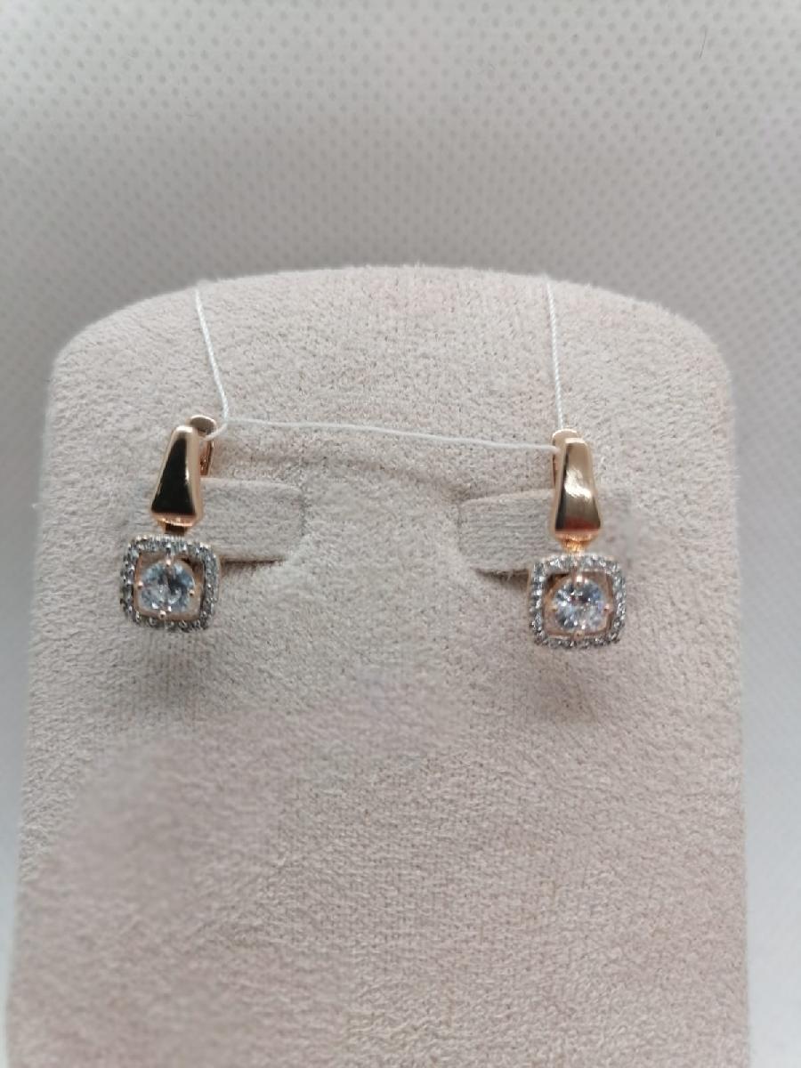 СЕРЬГИ С КАМНЯМИ (Au 585)